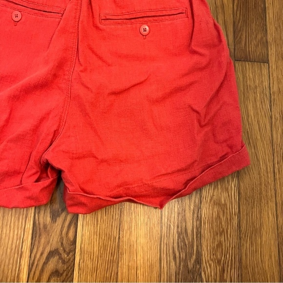 Sanctuary Daily Paperbag Tie Waist Short Red Orange - Picture 8 of 11